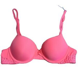 AERIE Harper bra punch pink 34B c004